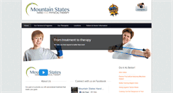 Desktop Screenshot of mountainstatestherapy.com